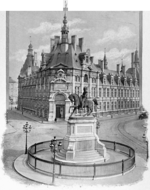 The National Bank And Leopold Monument, Antwerp