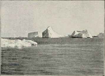 A Group Of Icebergs.
