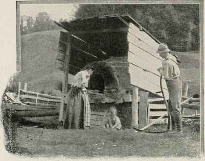 Baking Bread In The Field.