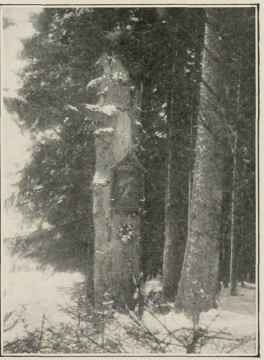 A Forest Shrine In Winter.