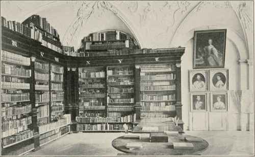 Library Of The Monastery Of Tepl.