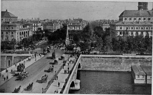 Place Du Chatelet And The Seine.