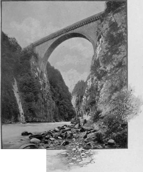 The Bridge Built By Napoleon III At St. Sauveur.