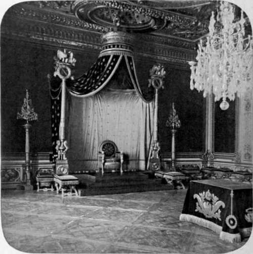 napoleon's throne at fontainebleau.