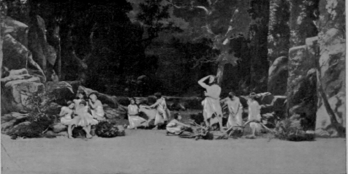 Tableau Of Adam And Eve Outside Of Paradise