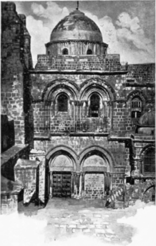 Entrance To Church Of The Holy Sepulchre
