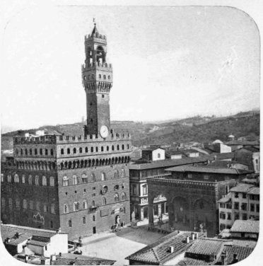 The Palazzo Vecchio.