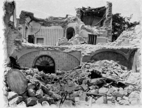 Drawing Room Of La Piccola, After The Earthquake.