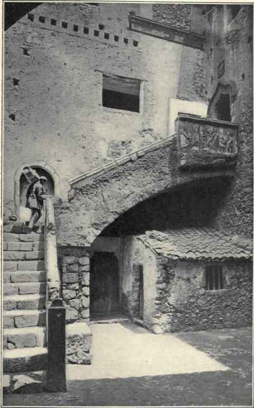 A Courtyard In Taormina.