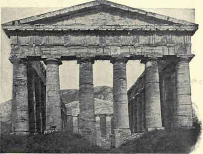 Front View Of Temple Of Segesta.