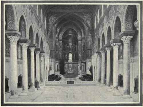 Interior Of The Cathedral Of Monreale.
