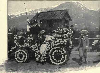 A Flower Corso In The Sport Platz, Meran.