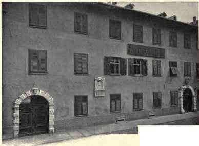 Hotel Graf Von Meran, With Hofer Memorial Tablet.