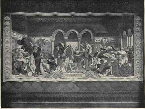 Tapestry In The Wartburg, Where The Contest Of The Minnesingers Took Place, 1207,