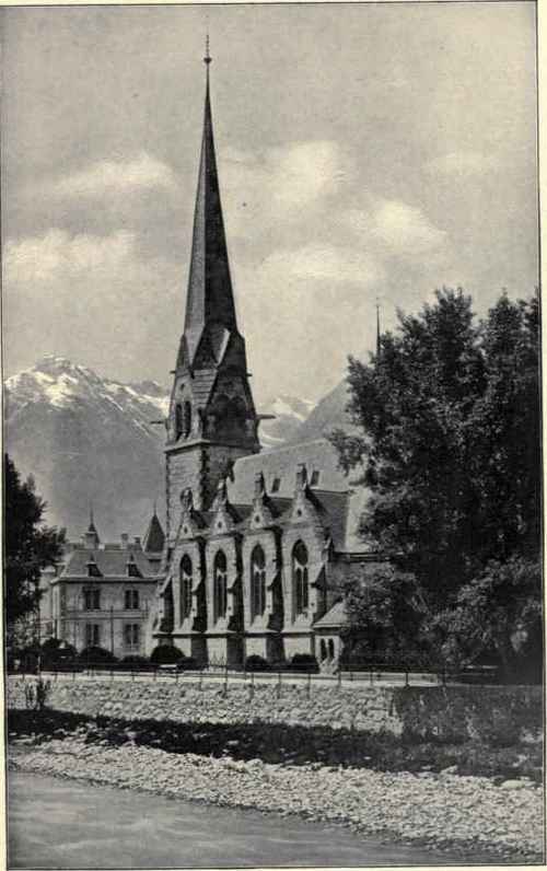 The German Protestant Church, Meran.