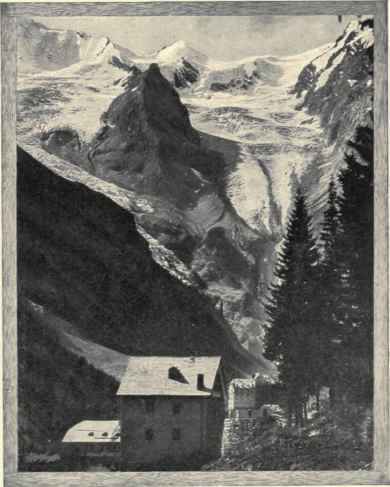 The Glaciers And Hotel Trafoi.