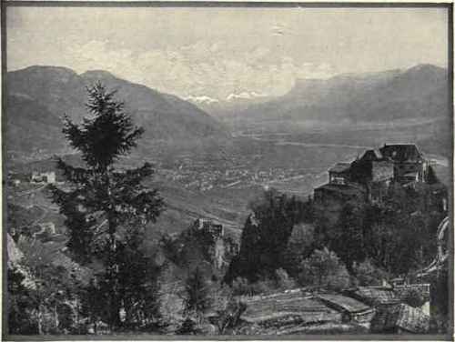 View Toward Italy, From Schloss TyrĊL.
