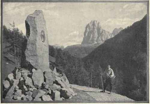 Monument To The Conqueror Of The Langkofel, Near St. Ulrich.