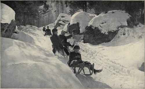 Winter Sports In The Grodner Thal.