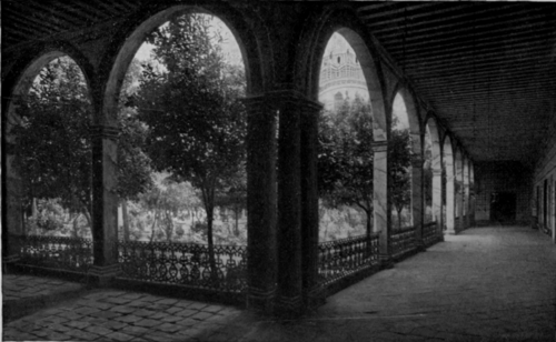 The Patio Of A Hacienda