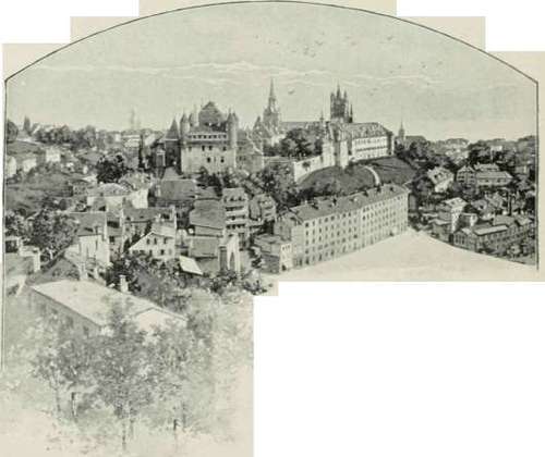 Castle And Cathedral, Lausanne.