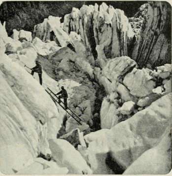 Crossing A Glacier.